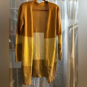 Color block cardigan